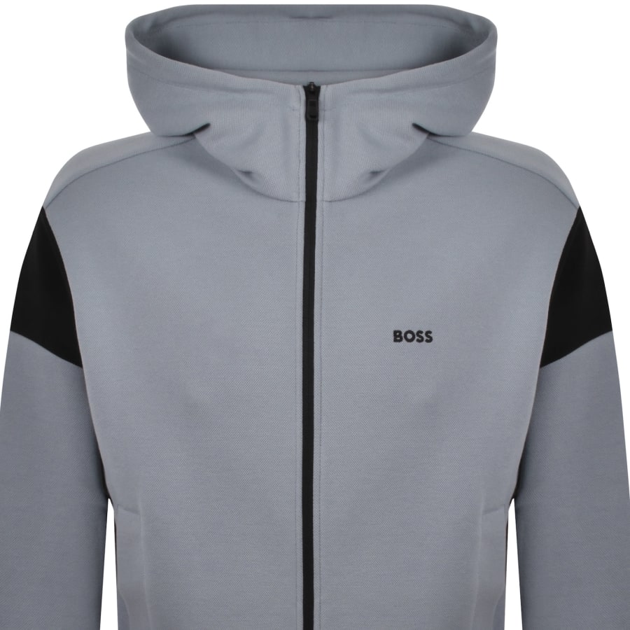 BOSS Union Saggy Full Zip Hoodie Blue | Mainline Menswear us